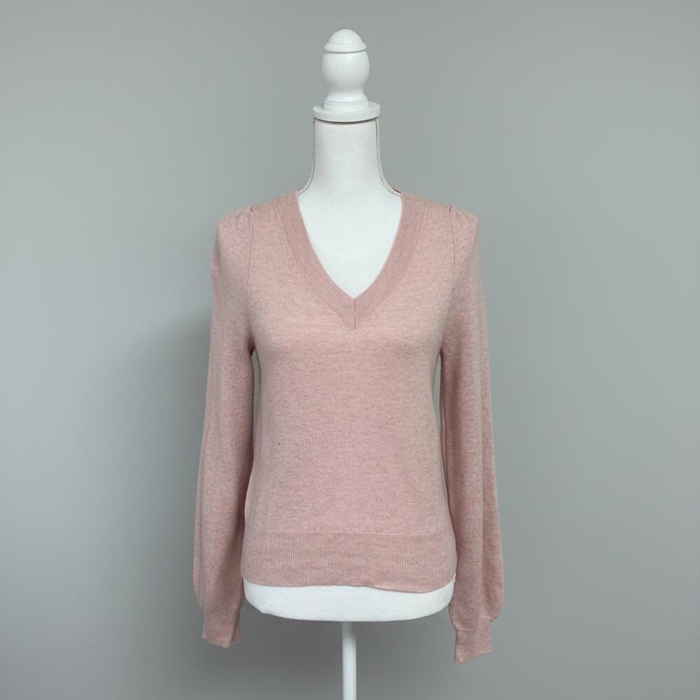 Brochu Walker blush pink cashmere sweater, size XS